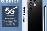 New Brand Original S23 Ultra Unlock 6.8inch Mobile Phone Double Sim ...