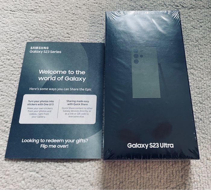 Samsung Galaxy S23 Ultra new sealed box for sale